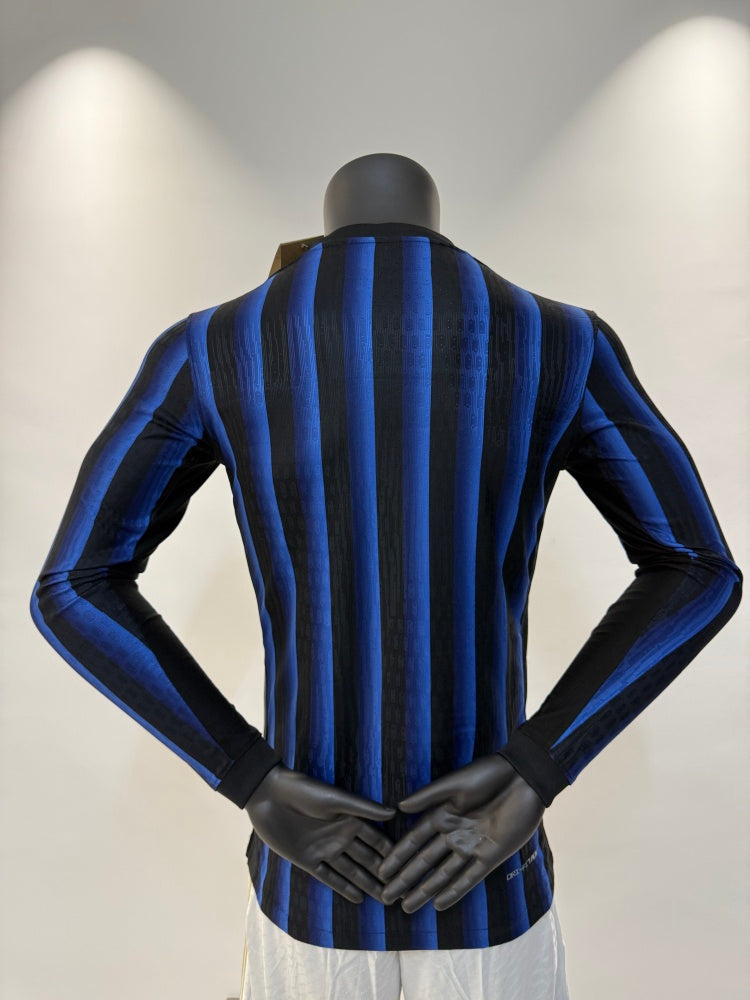 Inter Milan 25/26 Home Pro Version Kit Long Sleeve