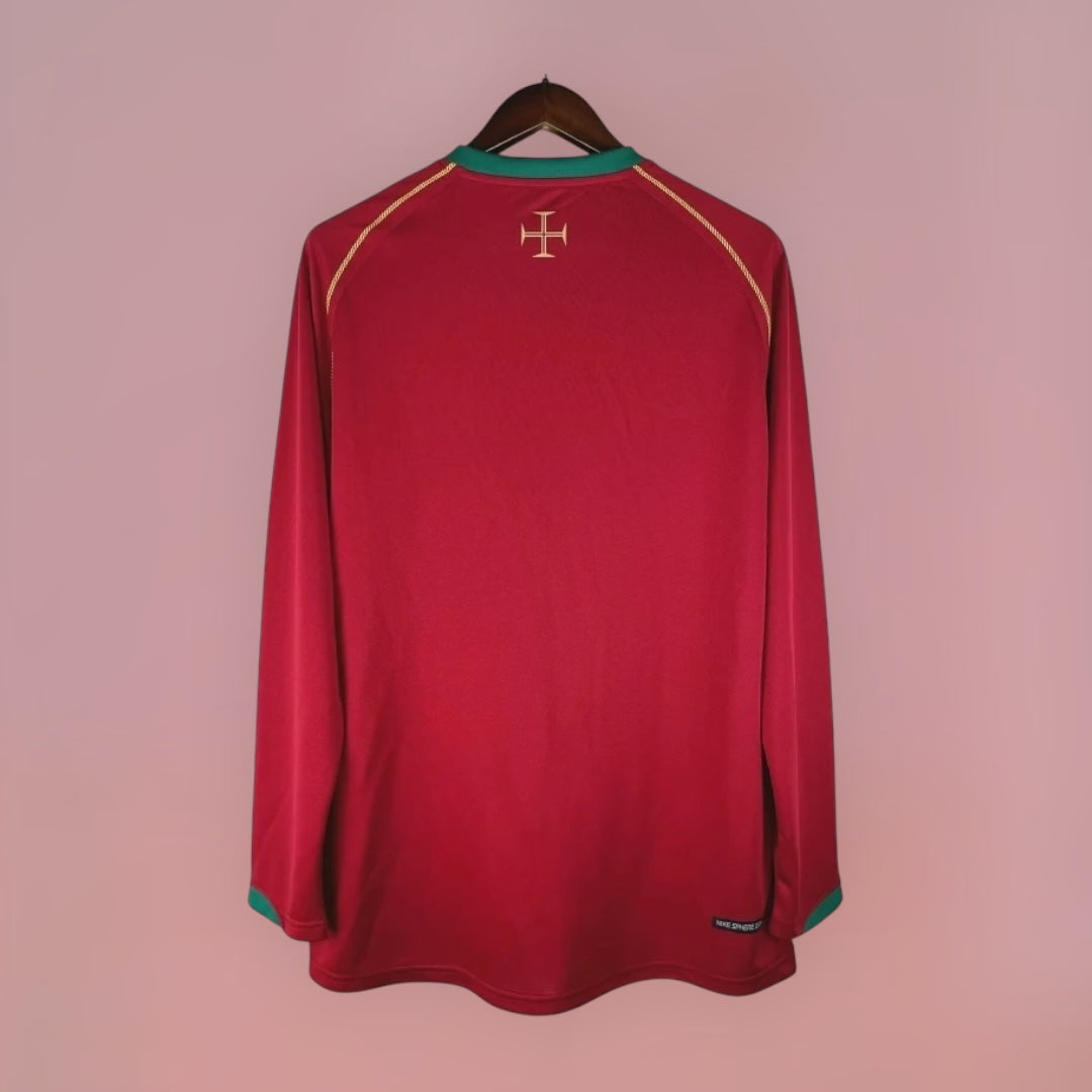 Portugal 2006 Home Retro Kit Long Sleeve