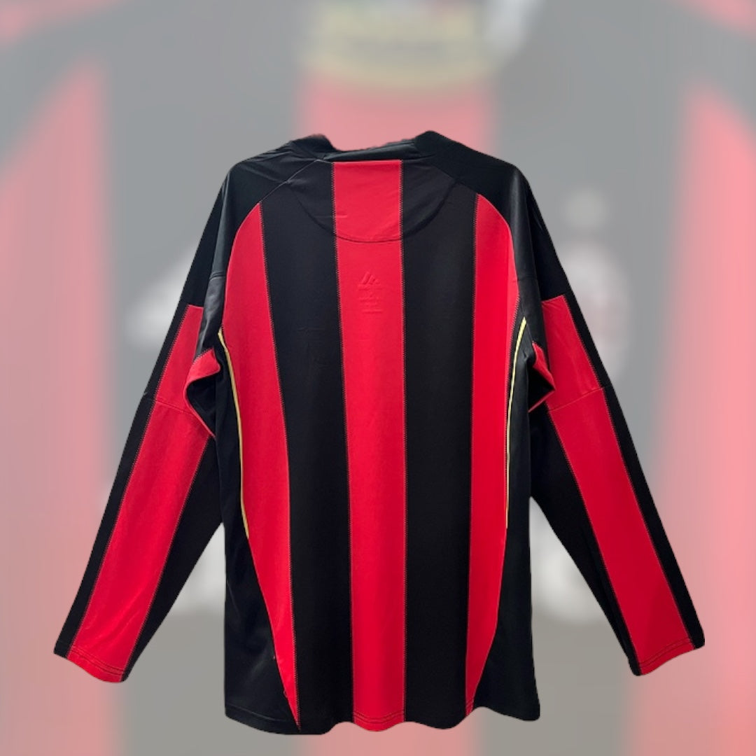 AC Milan 10/11 Home Retro Kit Long Sleeve