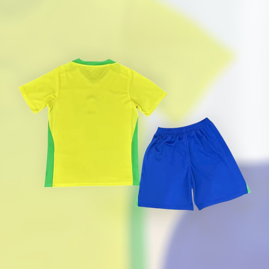 Brazil 25/26 Home Kids Full Kit
