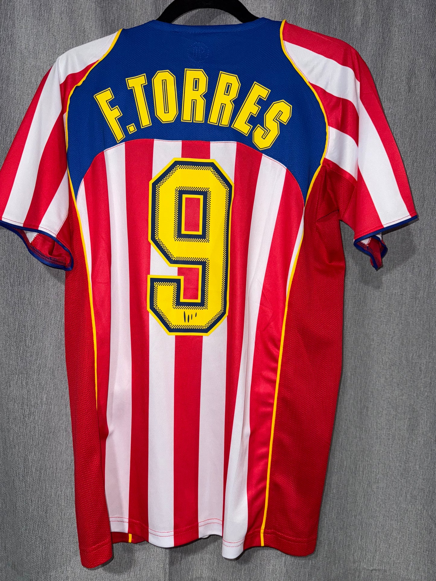 Atletico Madrid 2004 Home Retro Kit Torres #9