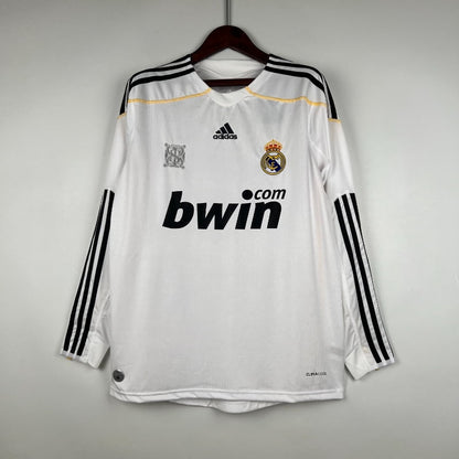 Real Madrid 2009/10 Home Retro Kit Long sleeve