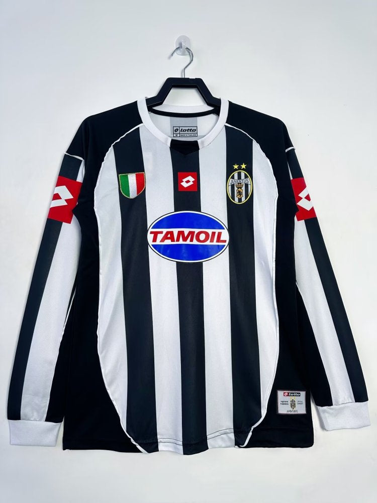 Juventus 2002/03 Home Retro Kit Long Sleeve
