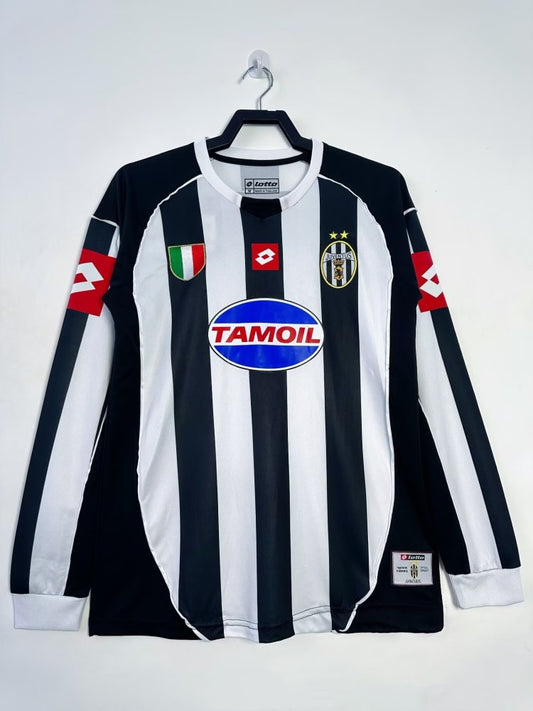 Juventus 2002/03 Home Retro Kit Long Sleeve