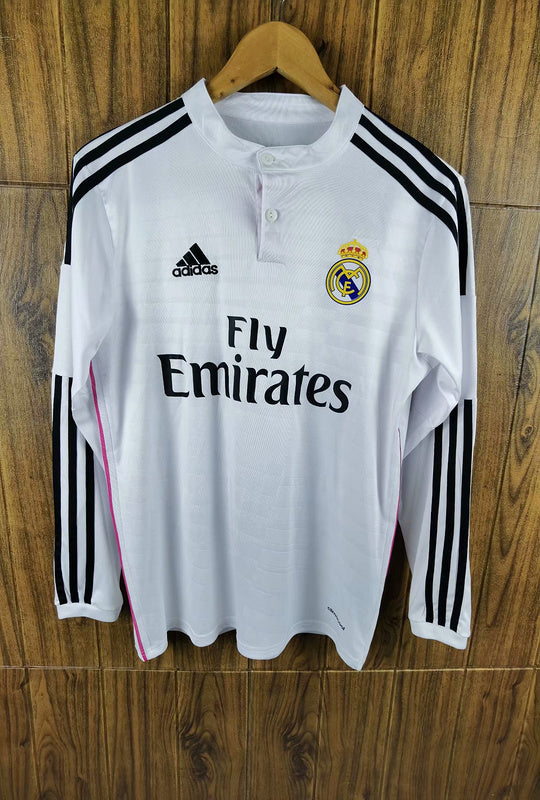 Real Madrid 14/15 Home Long Sleeve Retro Kit