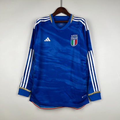 Italy 2023 Home Stadium Kit Long Sleeve