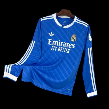 Real Madrid 25/26 Away Stadium Kit Long Sleeve
