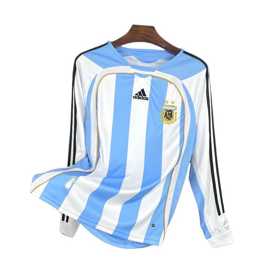 Argentina 2006 Home Retro Kit Long Sleeve