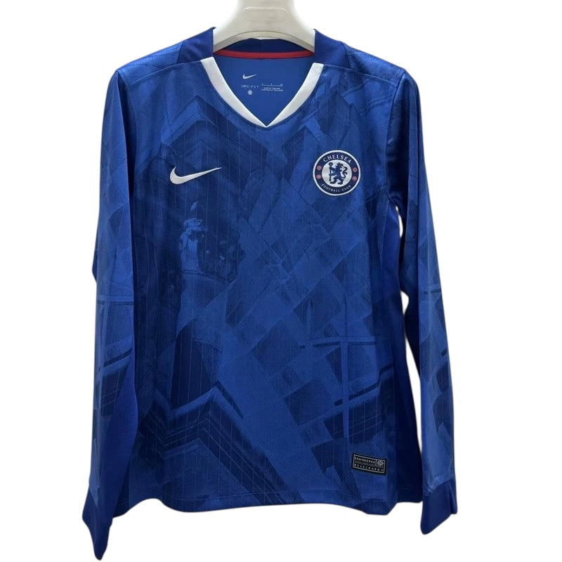 Chelsea 25/26 Home Stadium Kit Long Sleeve