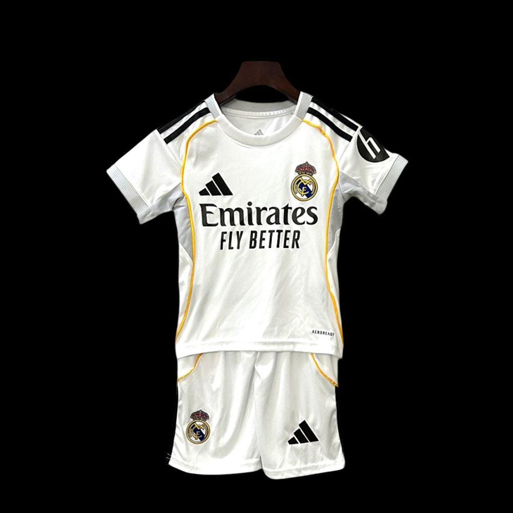Real Madrid 25/26 Home Kids Full Kit