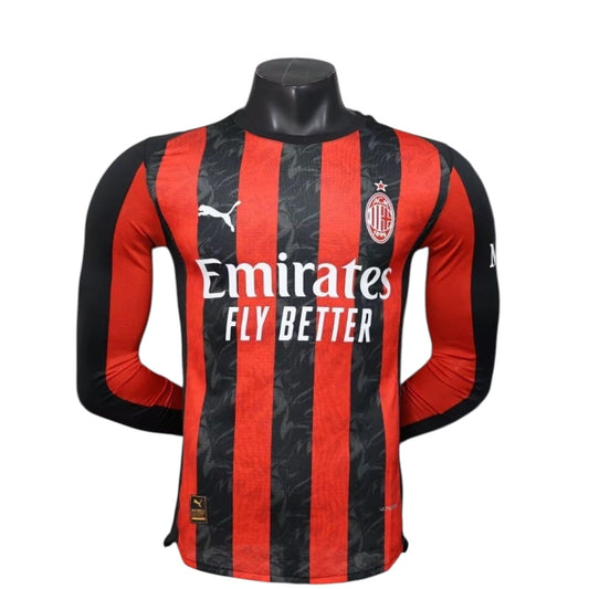 AC Milan 25/26 Home Pro Version Kit Long Sleeve