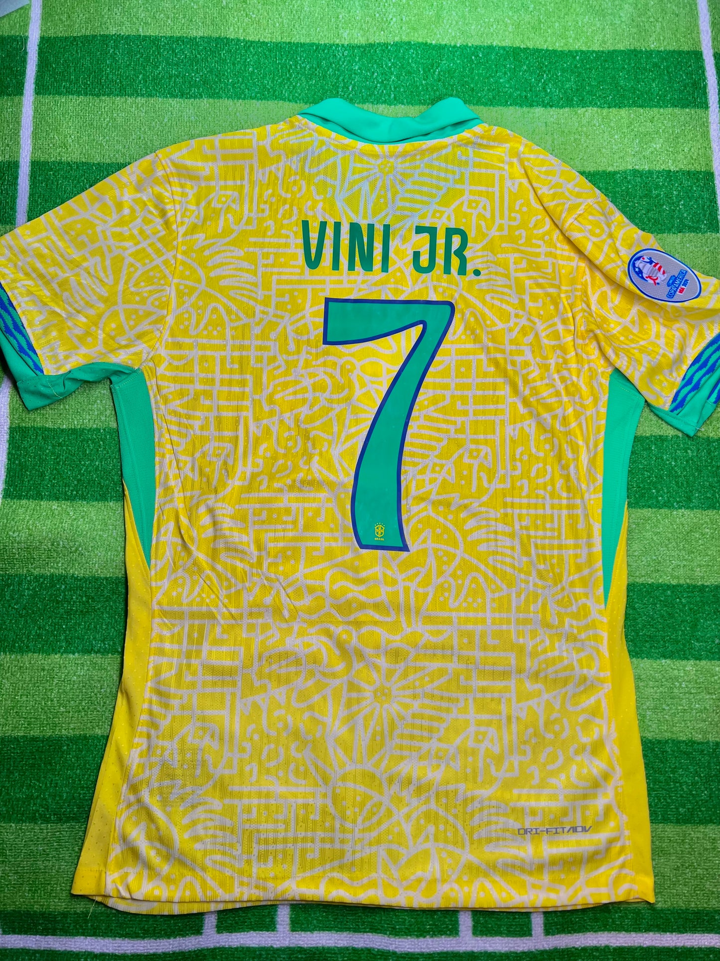 Brazil 24/25 Home Player Version Kit Copa America Vini Jr