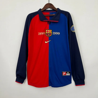 Barcelona 1899/1999 Home Retro Kit Long Sleeve