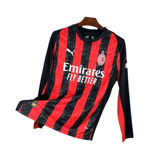 AC Milan 25/26 Home Stadium Kit Long Sleeve
