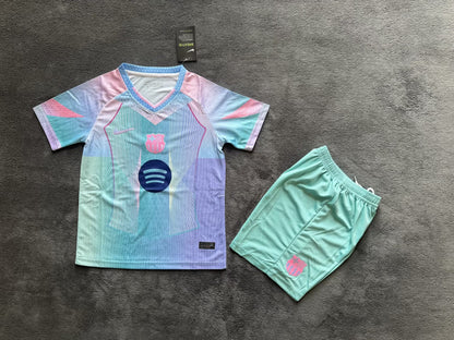 Barcelona 25/26 Away Kids Full Kit