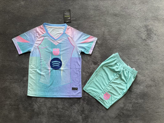 Barcelona 25/26 Away Kids Full Kit