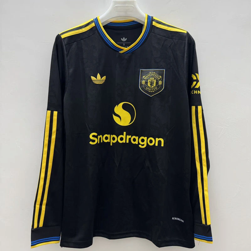 Manchester United 25/26 Away Stadium Kit Long Sleeve