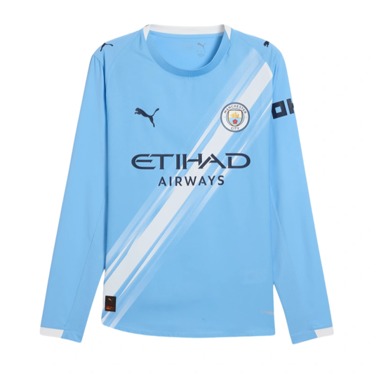 Manchester City 25/26 Home Stadium Kit Long Sleeve