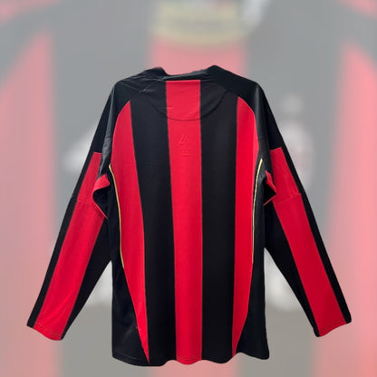 AC Milan 10/11 Home Retro Kit Long Sleeve
