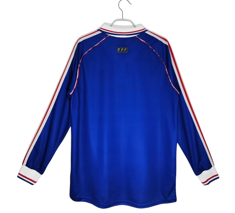 France 1998 Home Retro Kit Long Sleeve