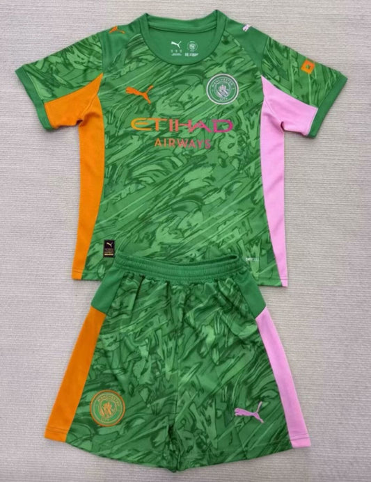 Manchester City 25/26 Goalkeeper Kids Full Kit
