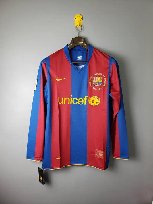 Barcelona 2007/08 Home Retro Kit Long Sleeve