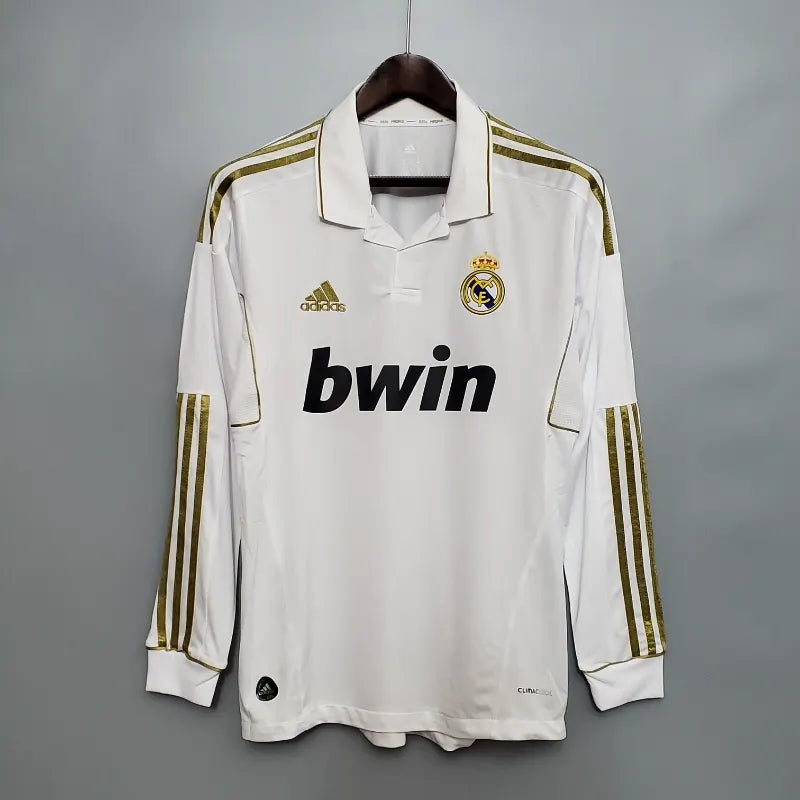 Real Madrid 11/12 Home Retro Kit Long Sleeve