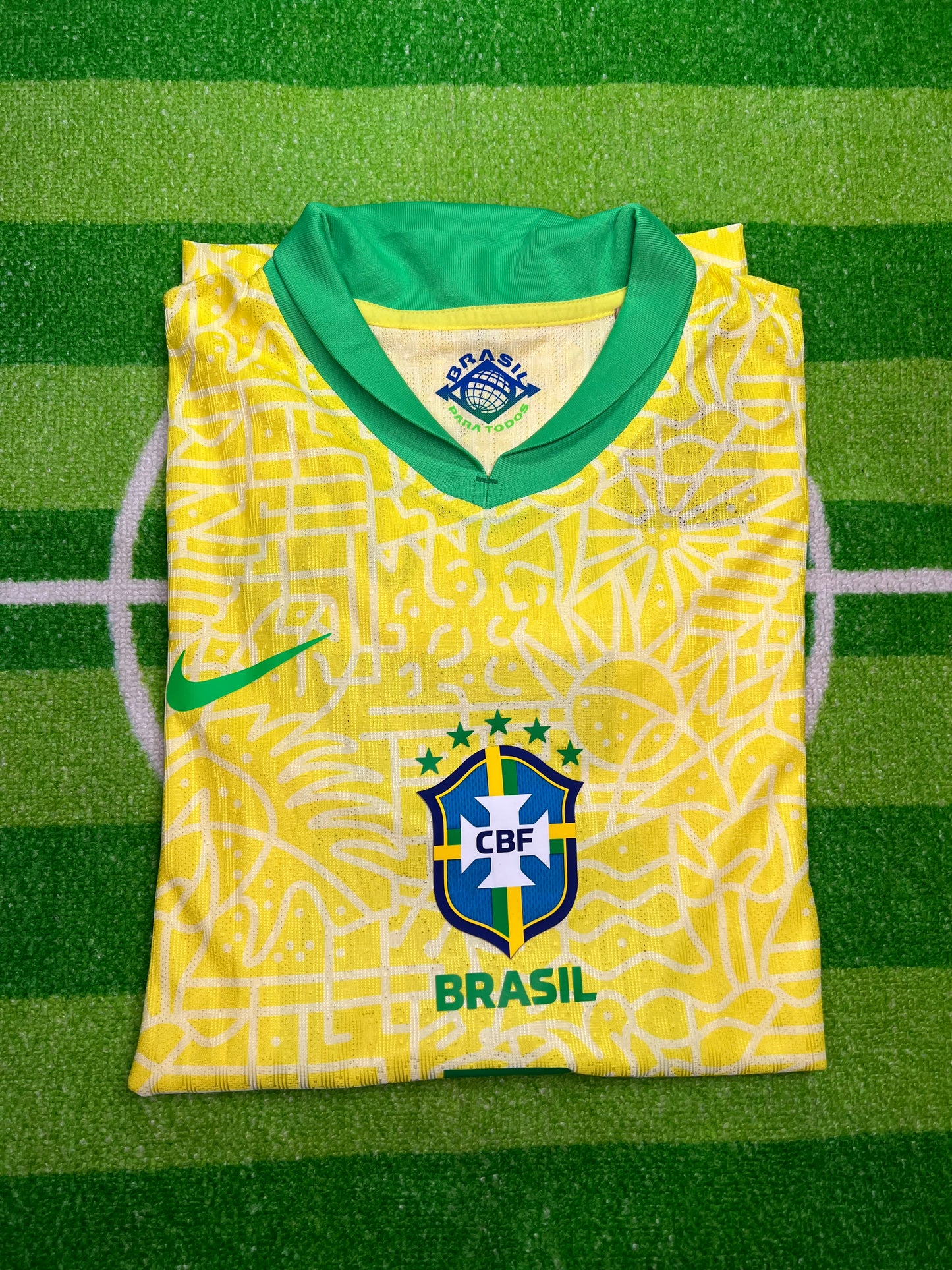 Brazil 24/25 Home Player Version Kit Copa America Vini Jr