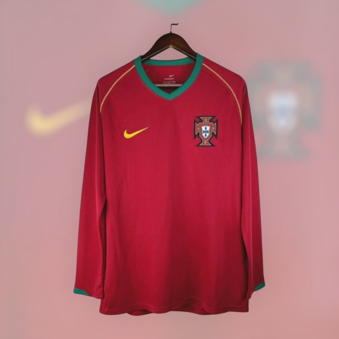 Portugal 2006 Home Retro Kit Long Sleeve