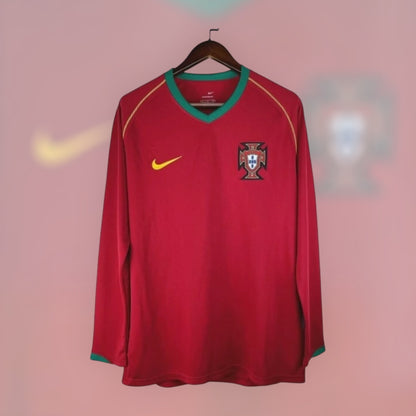 Portugal 2006 Home Retro Kit Long Sleeve