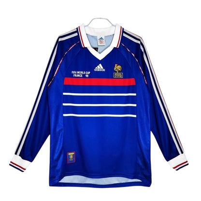 France 1998 Home Retro Kit Long Sleeve