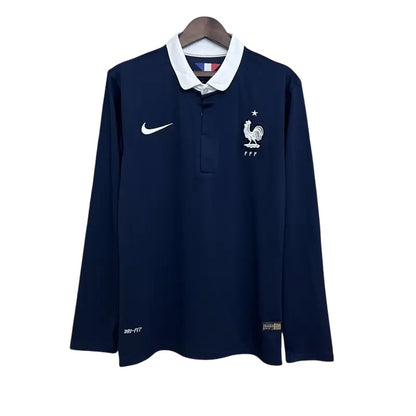 France 2014 Home Retro Kit Long Sleeve