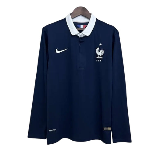 France 2014 Home Retro Kit Long Sleeve