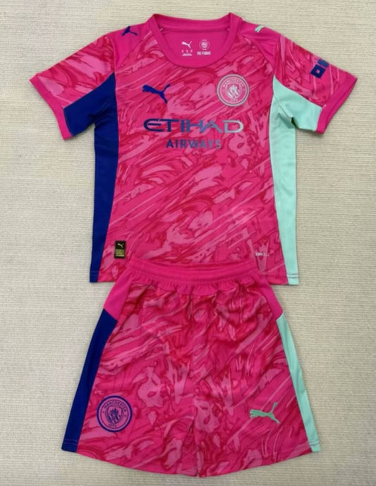 Manchester City 25/26 Goalkeeper Kids Full Kit