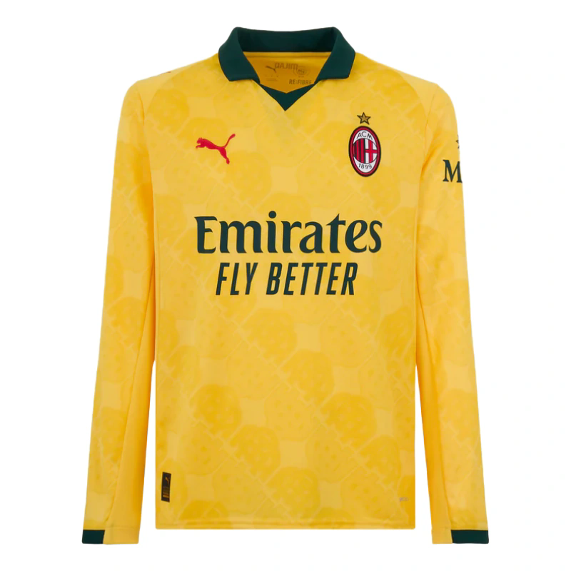 AC Milan 25/26 Away Third Stadium Kit  Long Sleeve