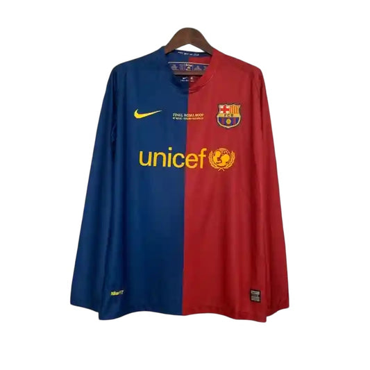Barcelona 2008/09 Home Retro Kit Long Sleeve