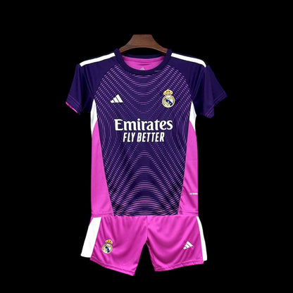 Real Madrid 25/26 Goalkeeper Kids Full Kit