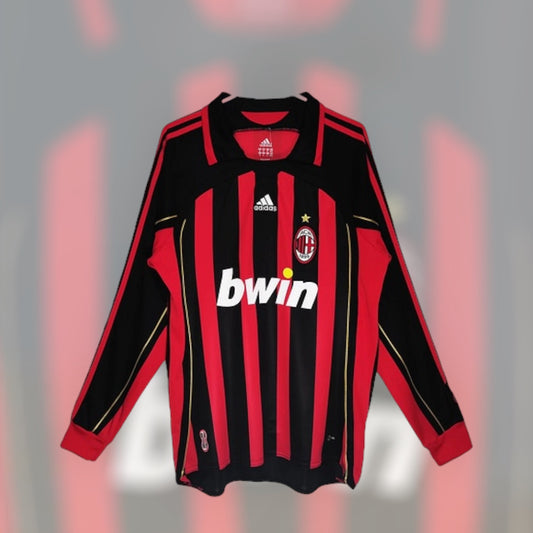 AC Milan 06/07 Home Retro Kit Long Sleeve